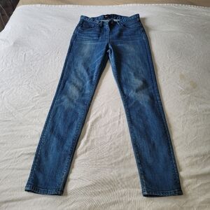 3x1 NYC Jeans Womens Size 27 x 28 Skinny High Rise Dark Blue Wash Stretch